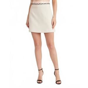 NEW S'EDGE georgina mini skirt in ivory
